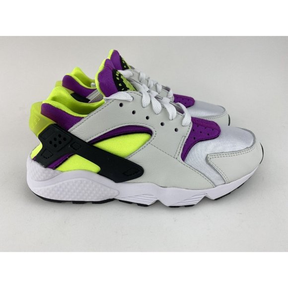 Nike Air Huarache Magenta Green White Women's Sneakers Shoes - Picture 7 of 12
